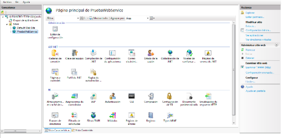 administrador iis